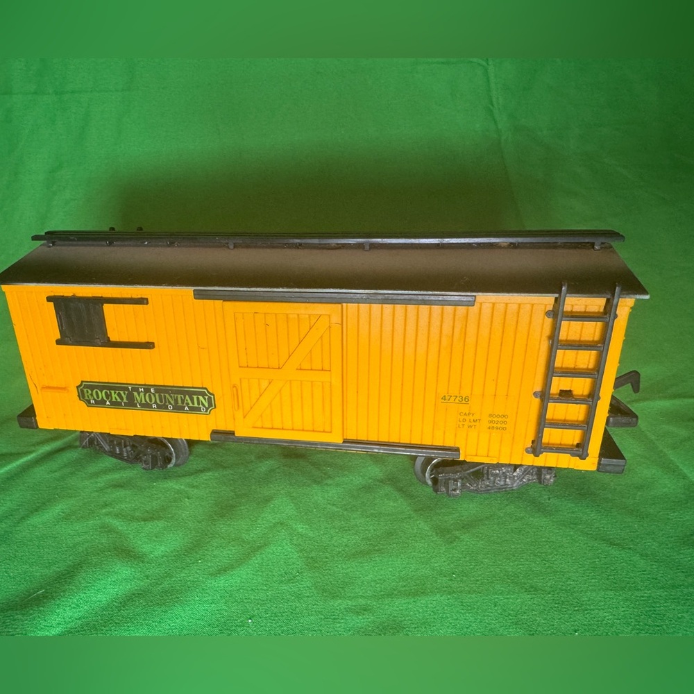 Vintage New Bright 1986 Rocky Mountain Railroad Train Car